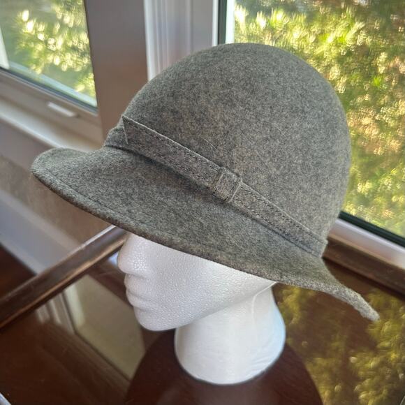 Vintage Bollman Hat Co. Gray Wool Cloche Fedora Unisex - Picture 1 of 16